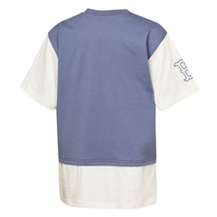 Boston Red Sox Outerstuff Youth Ultimate Pastels Premium Double Run T-Shirt - Navy/Cream