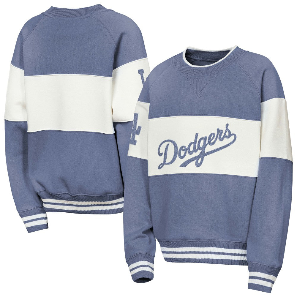Los Angeles Dodgers Outerstuff Youth Ultimate Pastels On Base Sweatshirt - Blue