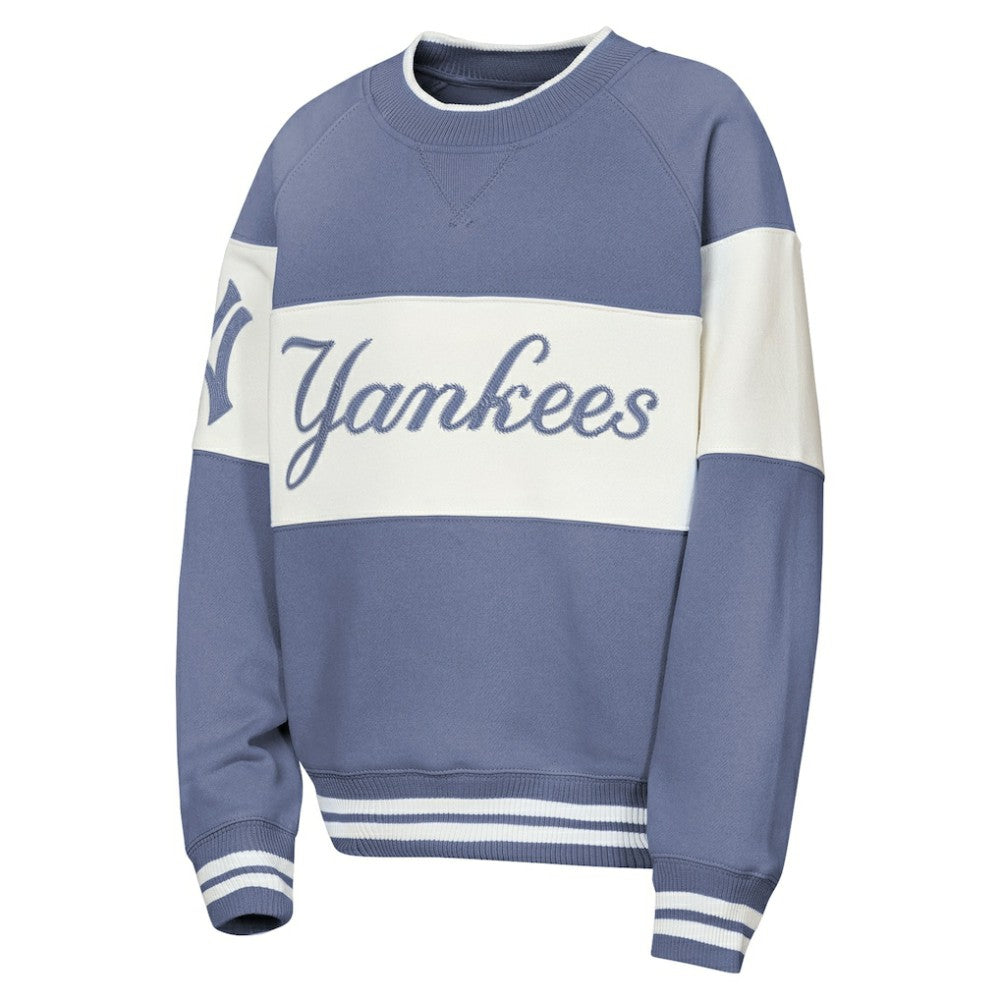 New York Yankees Outerstuff Youth Ultimate Pastels On Base Sweatshirt - Blue