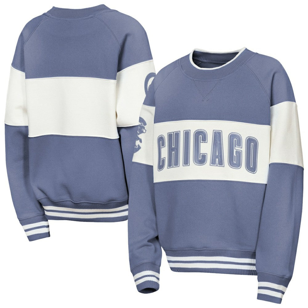 Chicago Cubs Outerstuff Youth Ultimate Pastels On Base Sweatshirt - Blue