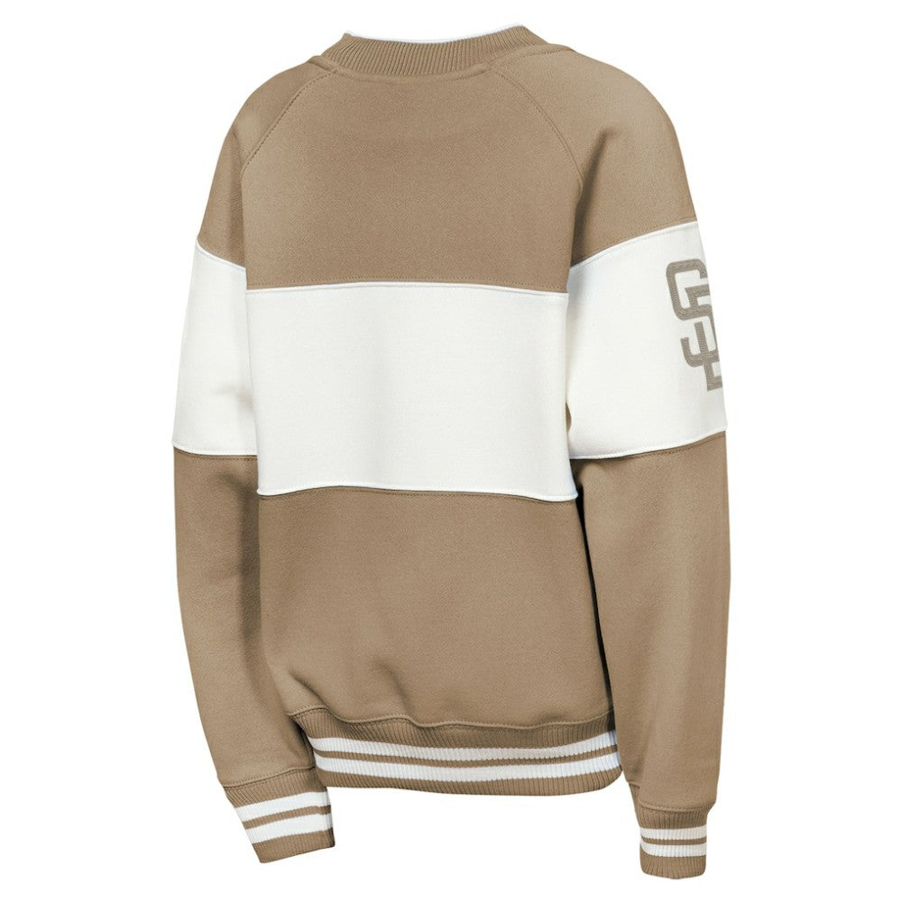 San Diego Padres Outerstuff Youth Ultimate Pastels On Base Sweatshirt - Brown