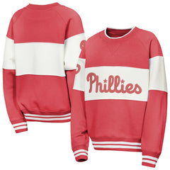 Philadelphia Phillies Outerstuff Youth Ultimate Pastels On Base Sweatshirt - Red