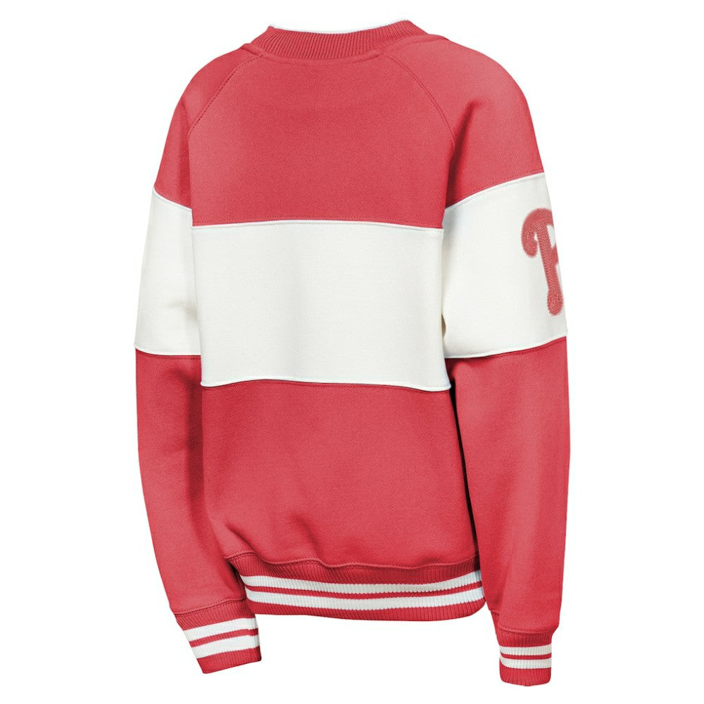 Philadelphia Phillies Outerstuff Youth Ultimate Pastels On Base Sweatshirt - Red