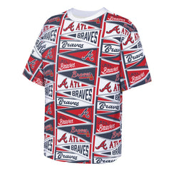 Atlanta Braves Outerstuff Youth All-Over Pennant T-Shirt - Red