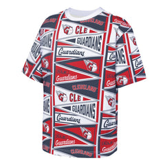 Cleveland Guardians Outerstuff Youth All-Over Pennant T-Shirt - Red