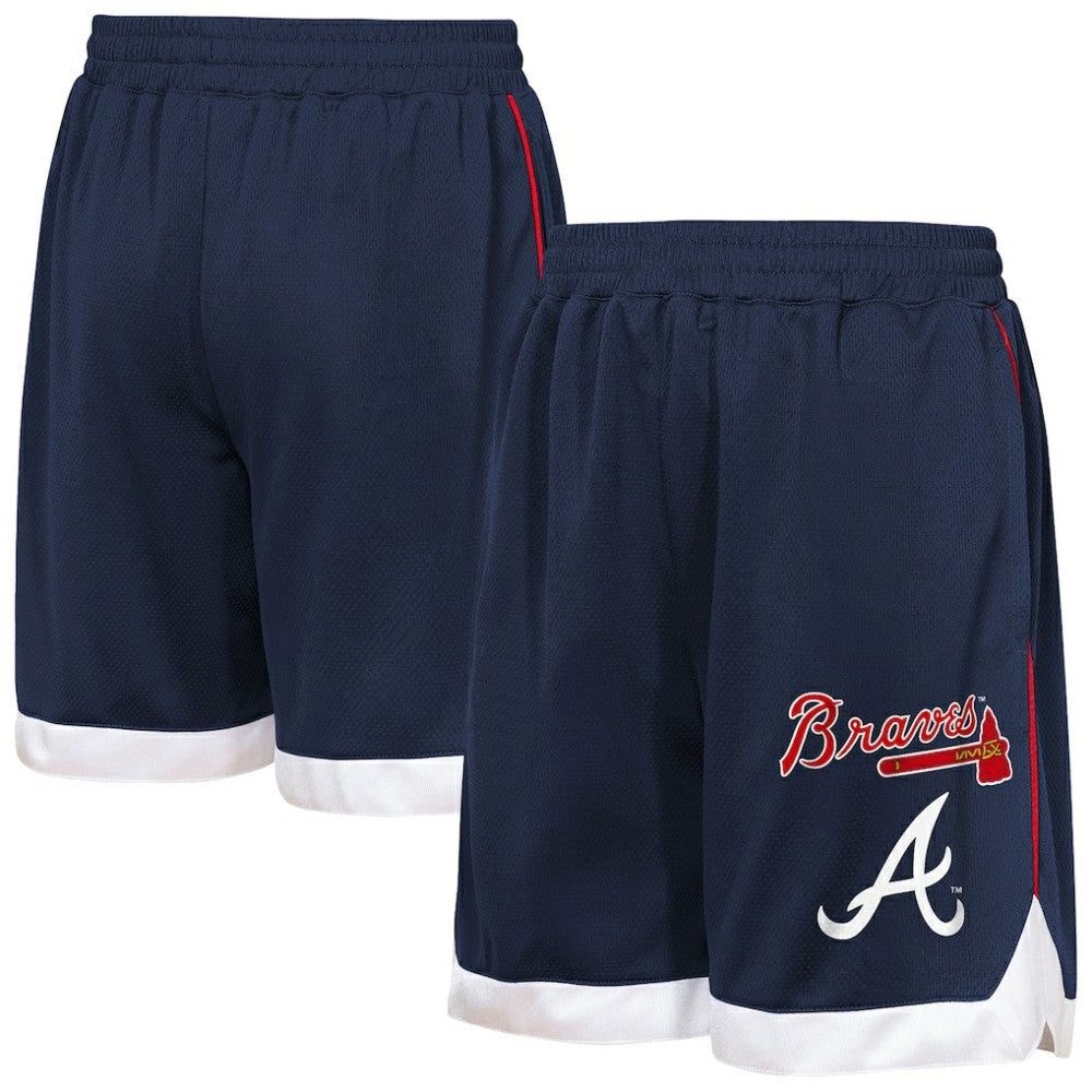 Atlanta Braves Outerstuff Youth Big League All Star Fashion Shorts - Navy