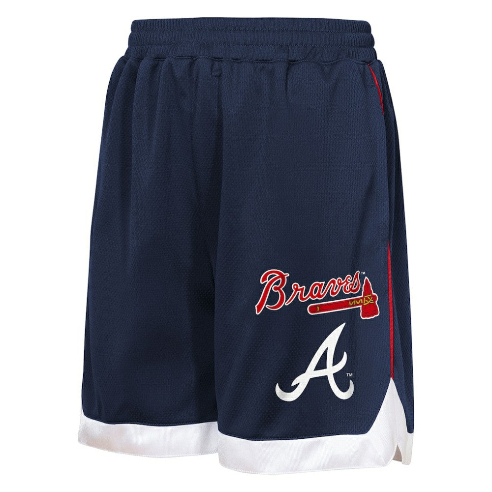Atlanta Braves Outerstuff Youth Big League All Star Fashion Shorts - Navy