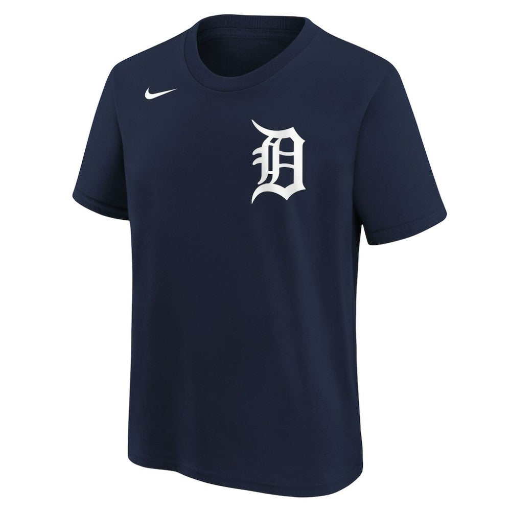 Detroit Tigers Youth Wordmark T-Shirt - Athletic Navy | Nike