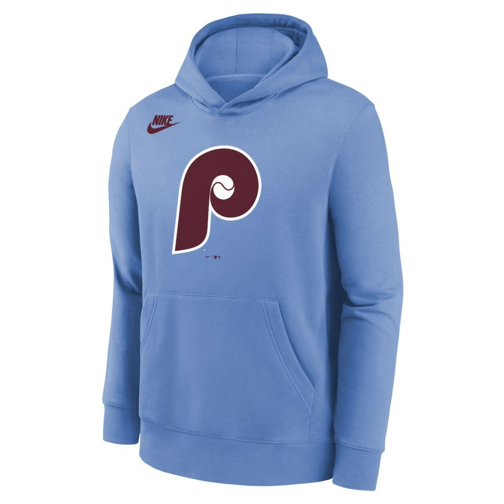 Philadelphia Phillies Youth Club Fleece Hoodie - Light Blue | Nike