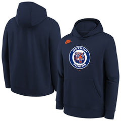 Detroit Tigers Youth Club Fleece Hoodie - Athletic Navy | Nike