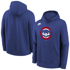 Chicago Cubs Youth Club Fleece Hoodie - Rush Blue | Nike