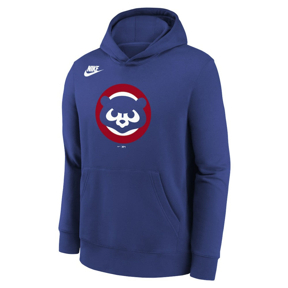 Chicago Cubs Youth Club Fleece Hoodie - Rush Blue | Nike