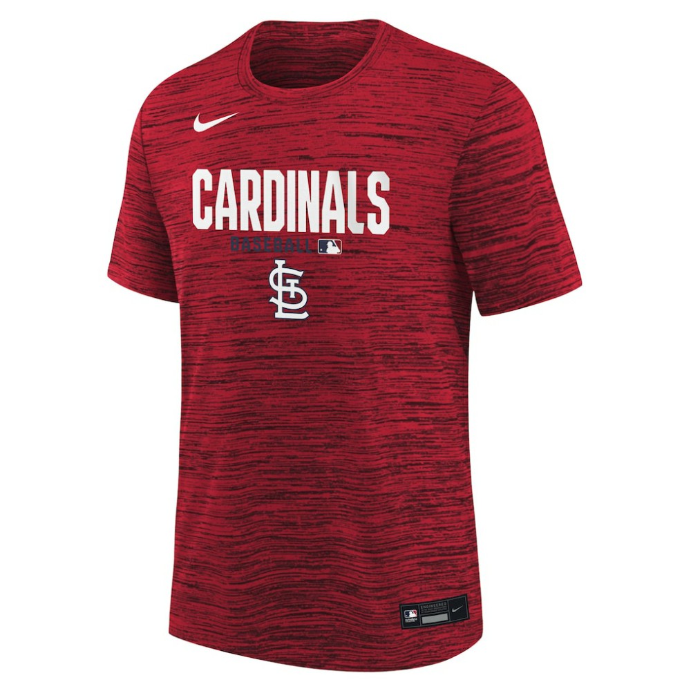St. Louis Cardinals Youth Authentic Collection Velocity Dri-FIT T-Shirt - Red | Nike