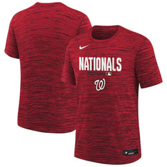 Washington Nationals Youth Authentic Collection Velocity Dri-FIT T-Shirt - Red | Nike