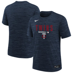 Minnesota Twins Youth Authentic Collection Velocity Dri-FIT T-Shirt - Navy | Nike