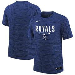 Kansas City Royals Youth Authentic Collection Velocity Dri-FIT T-Shirt - Royal | Nike