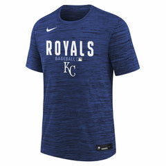 Kansas City Royals Youth Authentic Collection Velocity Dri-FIT T-Shirt - Royal | Nike