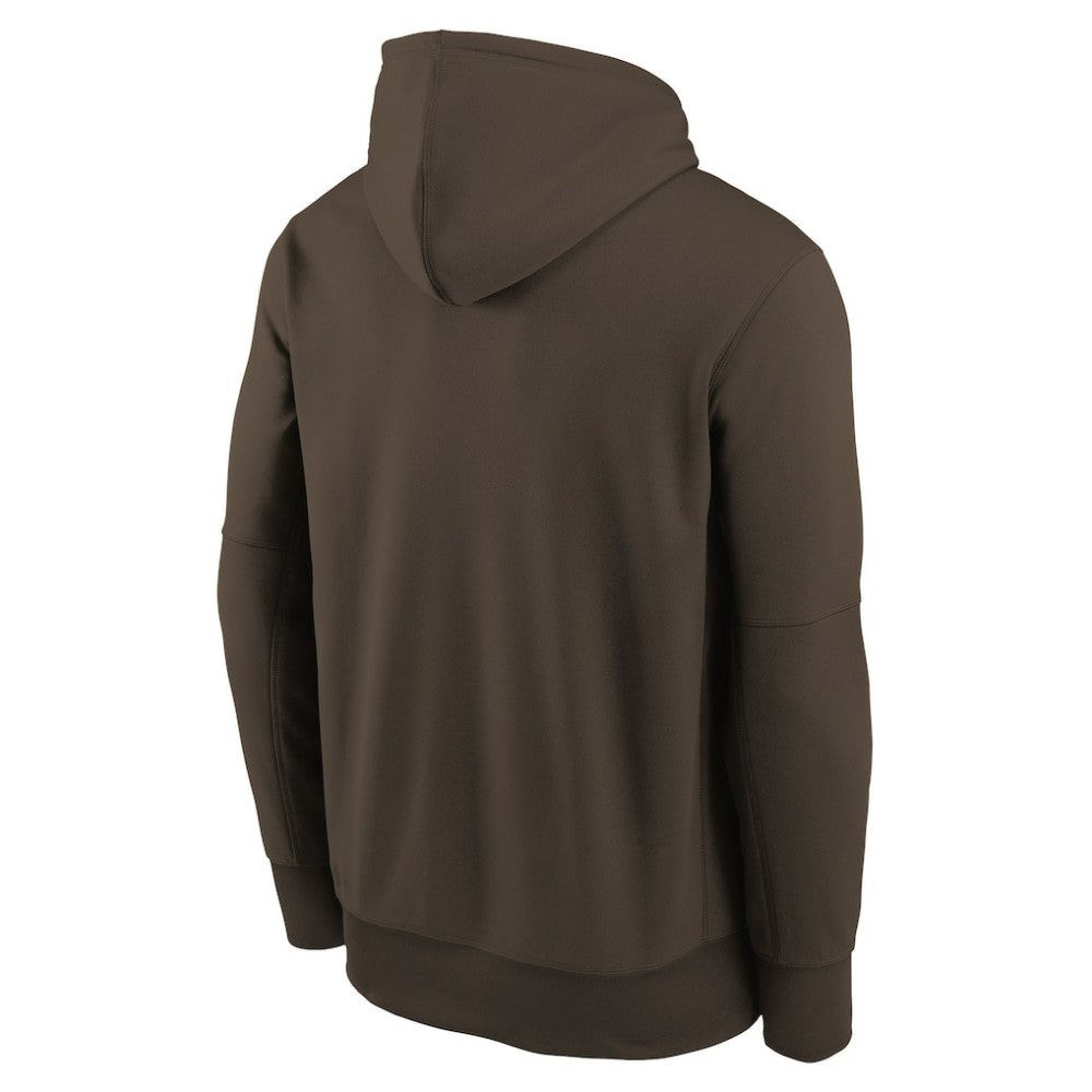 San Diego Padres Youth Authentic Collection Therma-FIT Hoodie - Brown | Nike