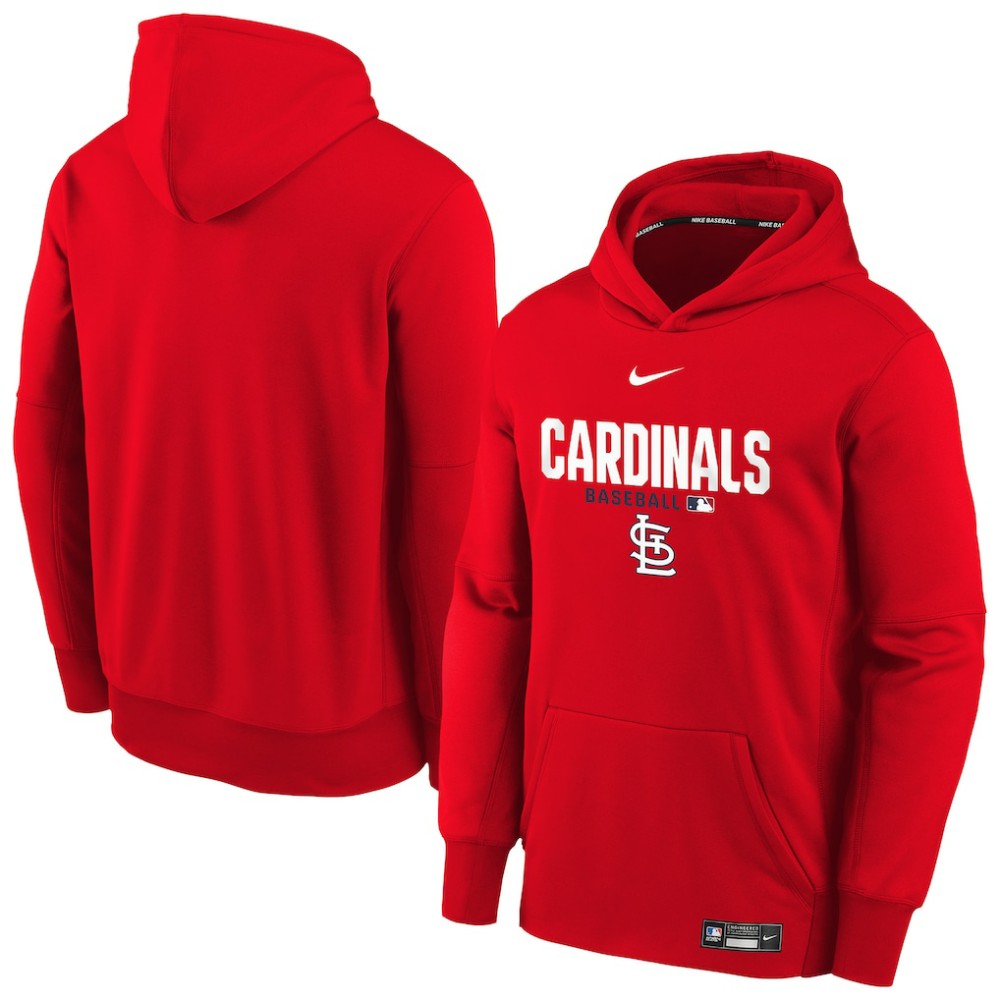 St. Louis Cardinals Youth Authentic Collection Therma-FIT Hoodie - Red | Nike