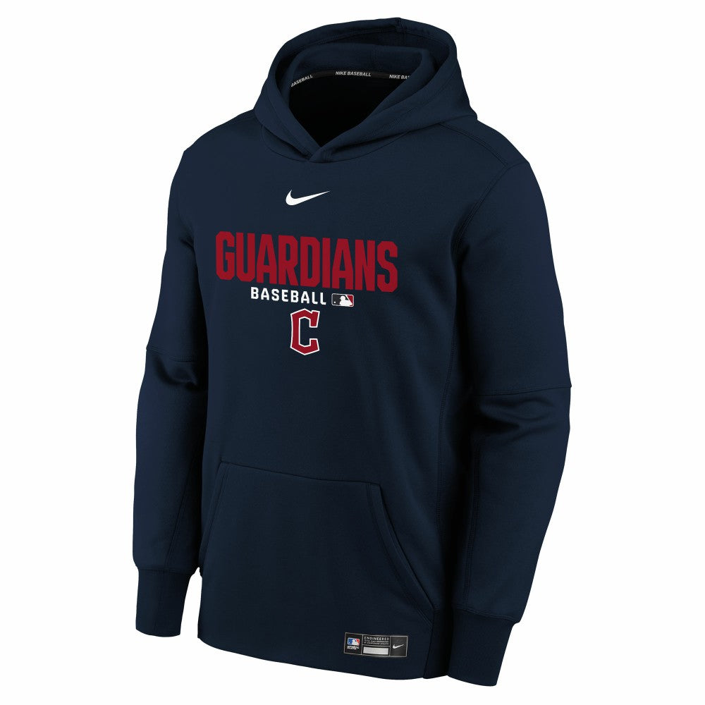 Cleveland Guardians Youth Authentic Collection Therma-FIT Hoodie - Navy | Nike