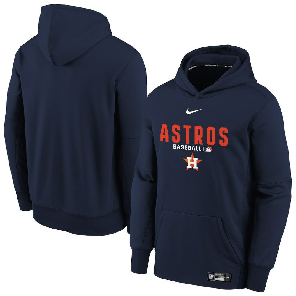 Houston Astros Youth Authentic Collection Therma-FIT Hoodie - Navy | Nike
