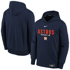 Houston Astros Youth Authentic Collection Therma-FIT Hoodie - Navy | Nike