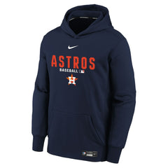 Houston Astros Youth Authentic Collection Therma-FIT Hoodie - Navy | Nike