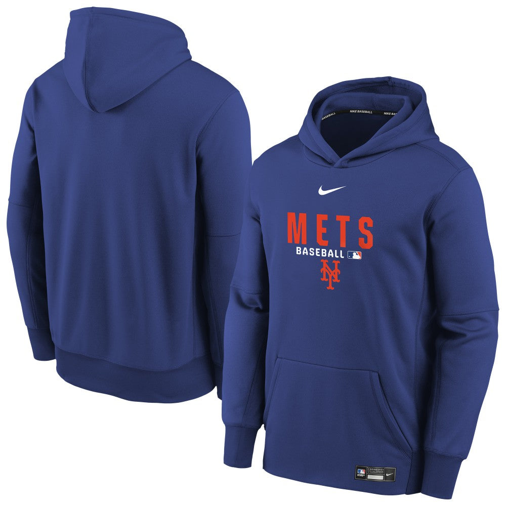 New York Mets Youth Authentic Collection Therma-FIT Hoodie - Royal | Nike