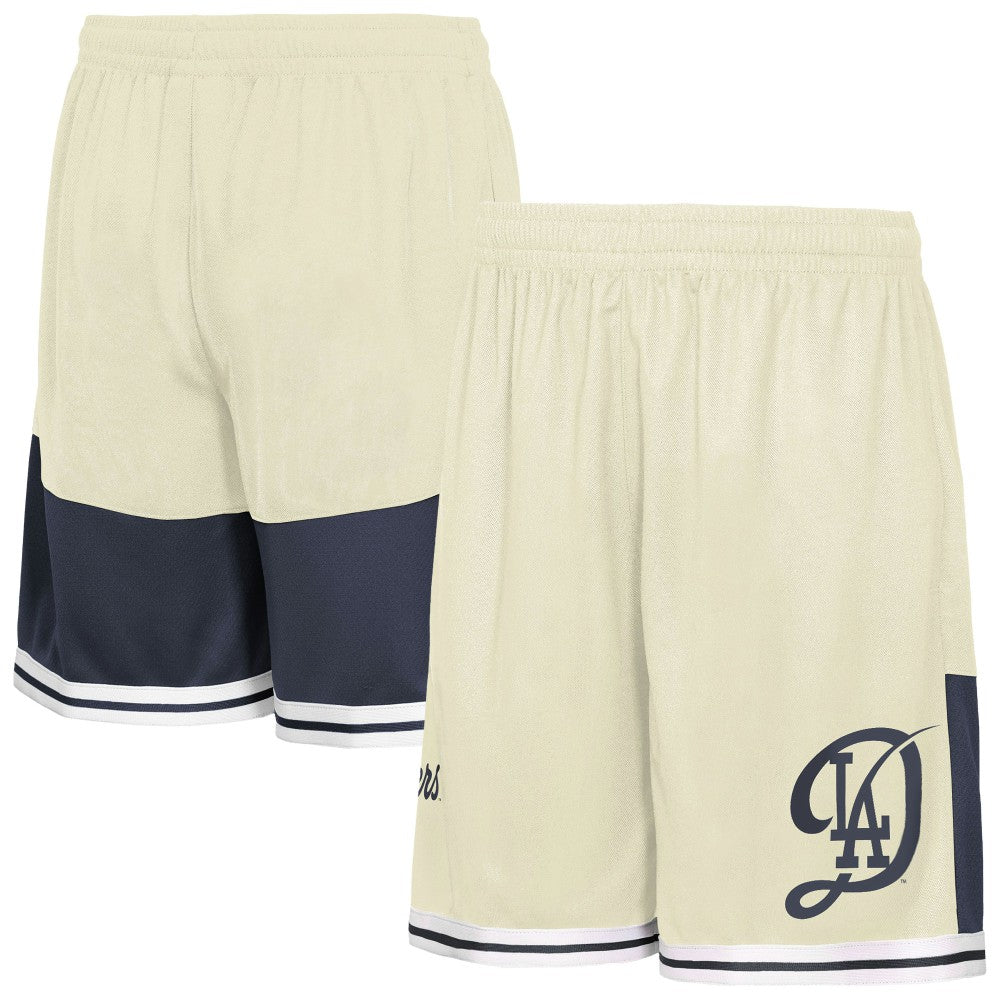 Los Angeles Dodgers Outerstuff Youth City Crew Fashion Shorts - Cream
