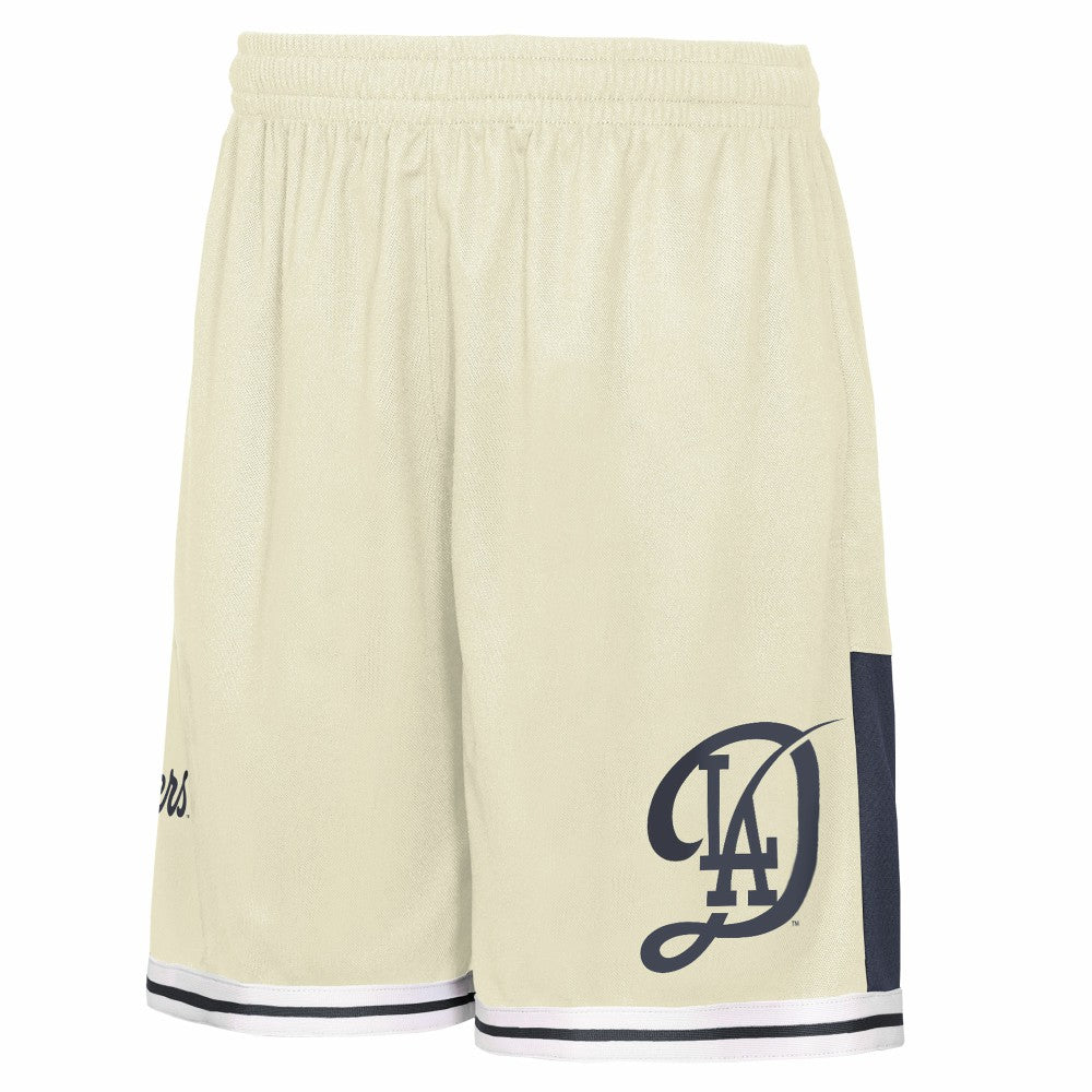 Los Angeles Dodgers Outerstuff Youth City Crew Fashion Shorts - Cream