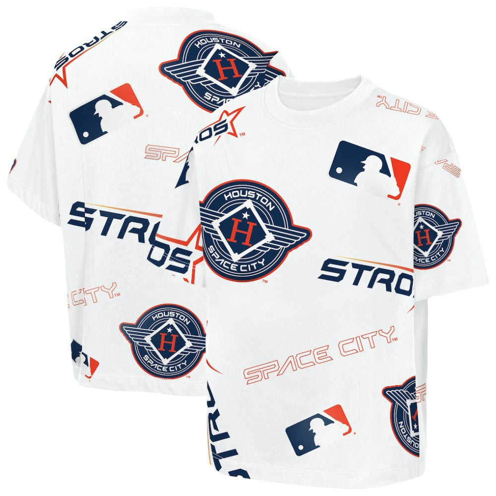 Houston Astros Outerstuff Youth Circus Catch T-Shirt - White