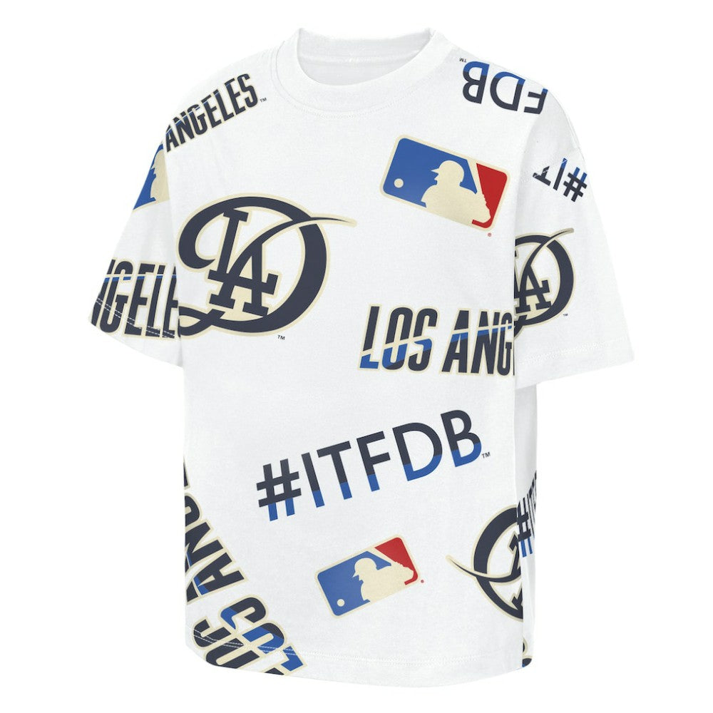 Los Angeles Dodgers Outerstuff Youth Circus Catch T-Shirt - White
