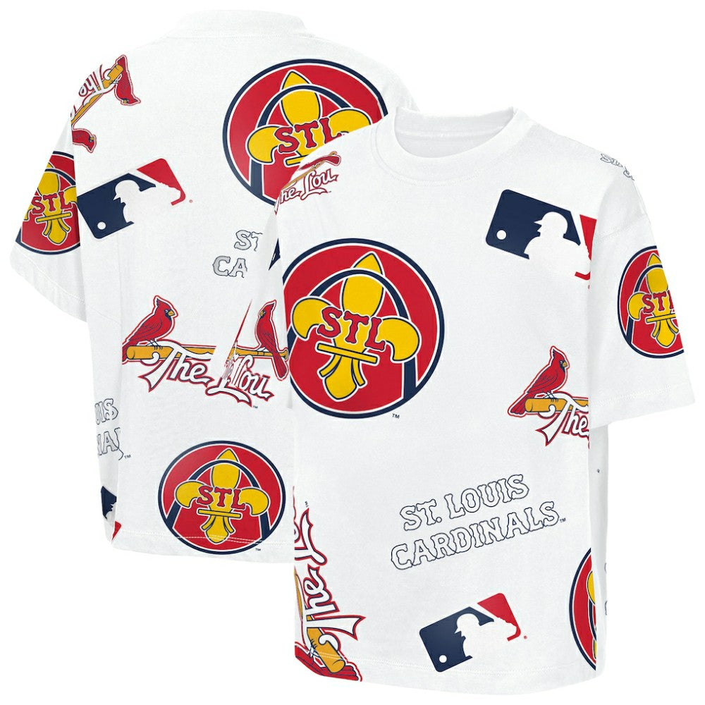 St. Louis Cardinals Outerstuff Youth Circus Catch T-Shirt - White