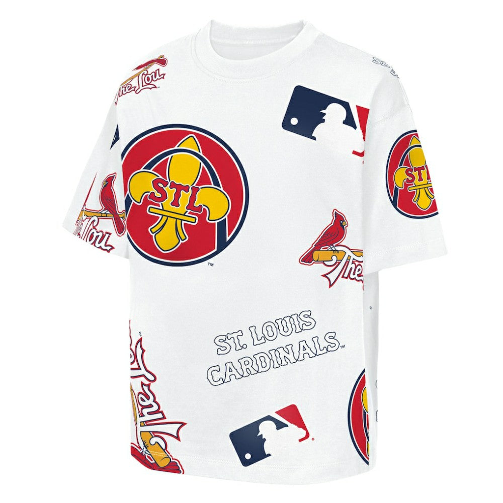 St. Louis Cardinals Outerstuff Youth Circus Catch T-Shirt - White
