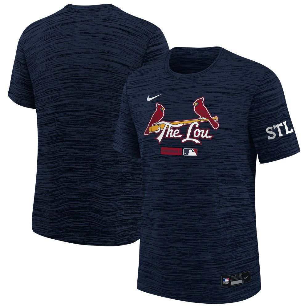 St. Louis Cardinals Youth City Connect Authentic Collection Velocity Dri-FIT T-Shirt - Navy | Nike