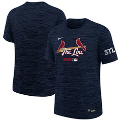 St. Louis Cardinals Youth City Connect Authentic Collection Velocity Dri-FIT T-Shirt - Navy | Nike