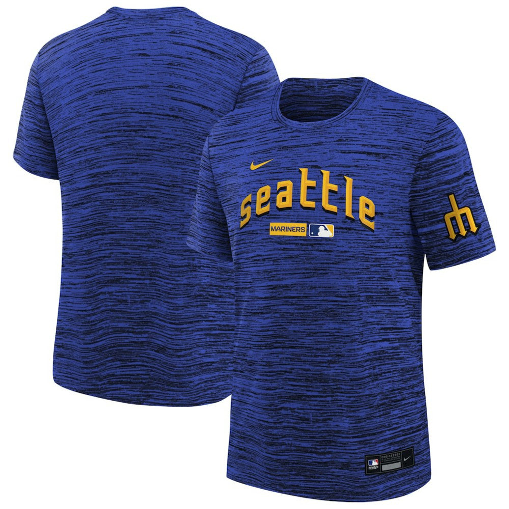 Seattle Mariners Youth City Connect Authentic Collection Velocity Dri-FIT T-Shirt - Navy | Nike