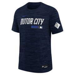 Detroit Tigers Youth Authentic Collection Velocity Dri-FIT T-Shirt - Navy | Nike
