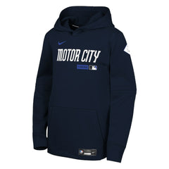 Detroit Tigers Youth Authentic Collection City Connect Therma-FIT Hoodie - Navy | Nike