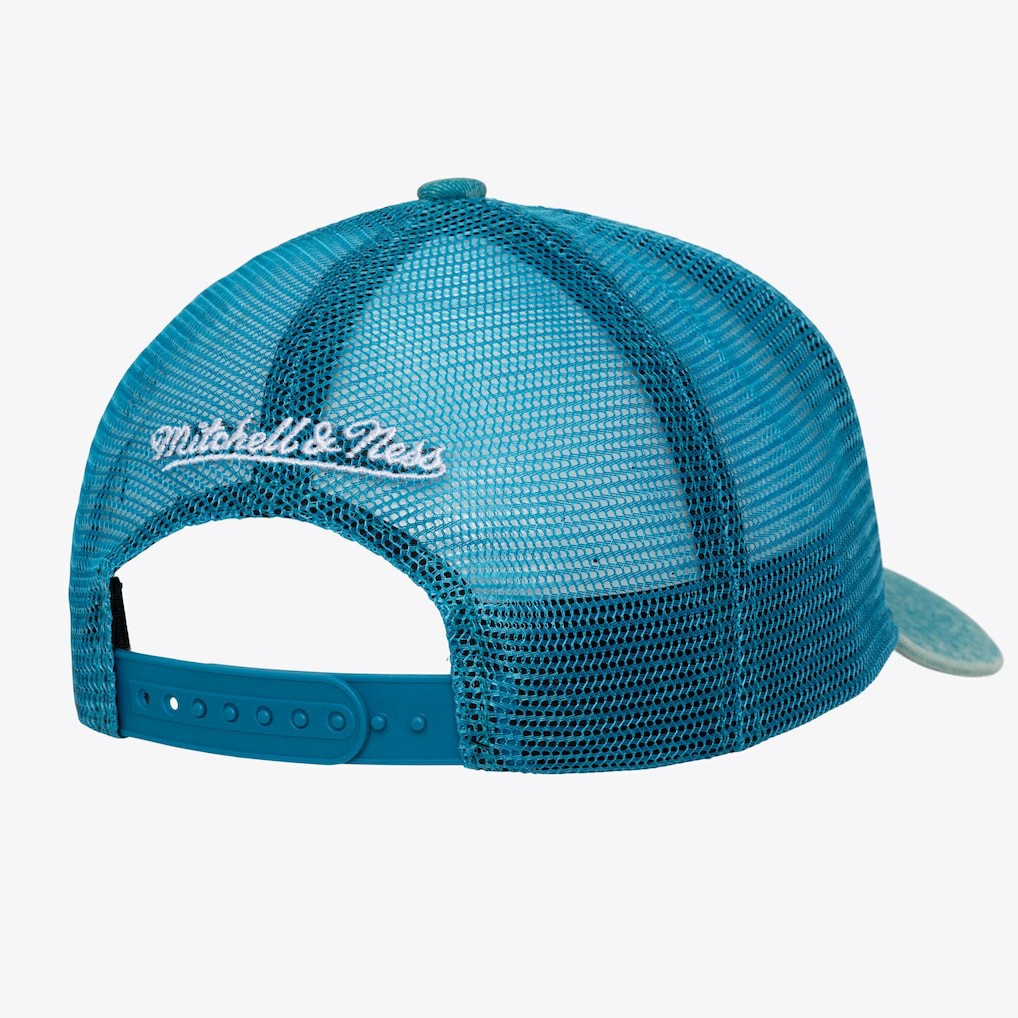 Charlotte Hornets Gameday Snow Wash Adjustable Trucker Hat - Teal | Mitchell & Ness discount