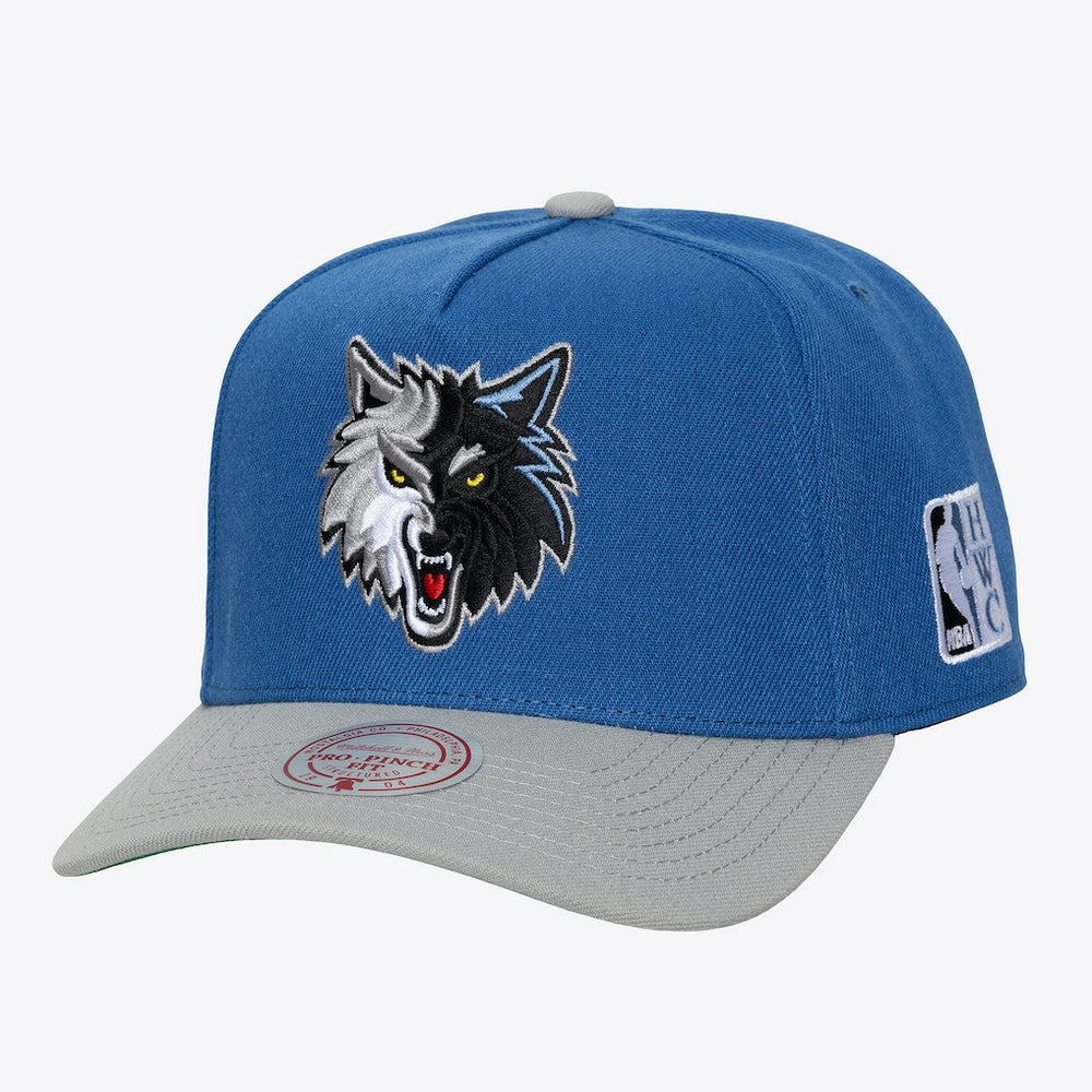 Minnesota Timberwolves Hardwood Classics Legendary Away Pro-Pinch Adjustable Hat - Blue | Mitchell & Ness cheap