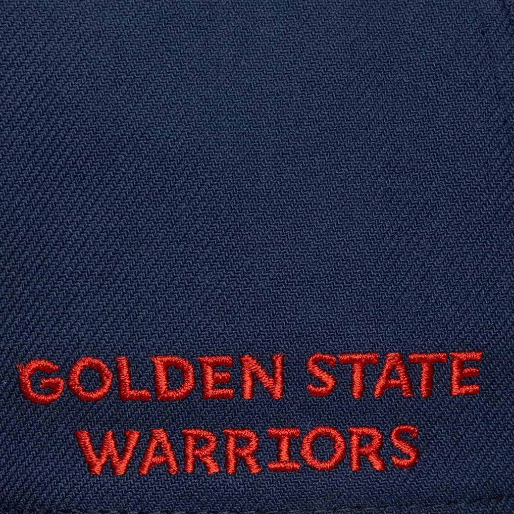 Golden State Warriors Legendary Home Pro Pinch Snapback Hat sale - Navy | Mitchell & Ness outlet
