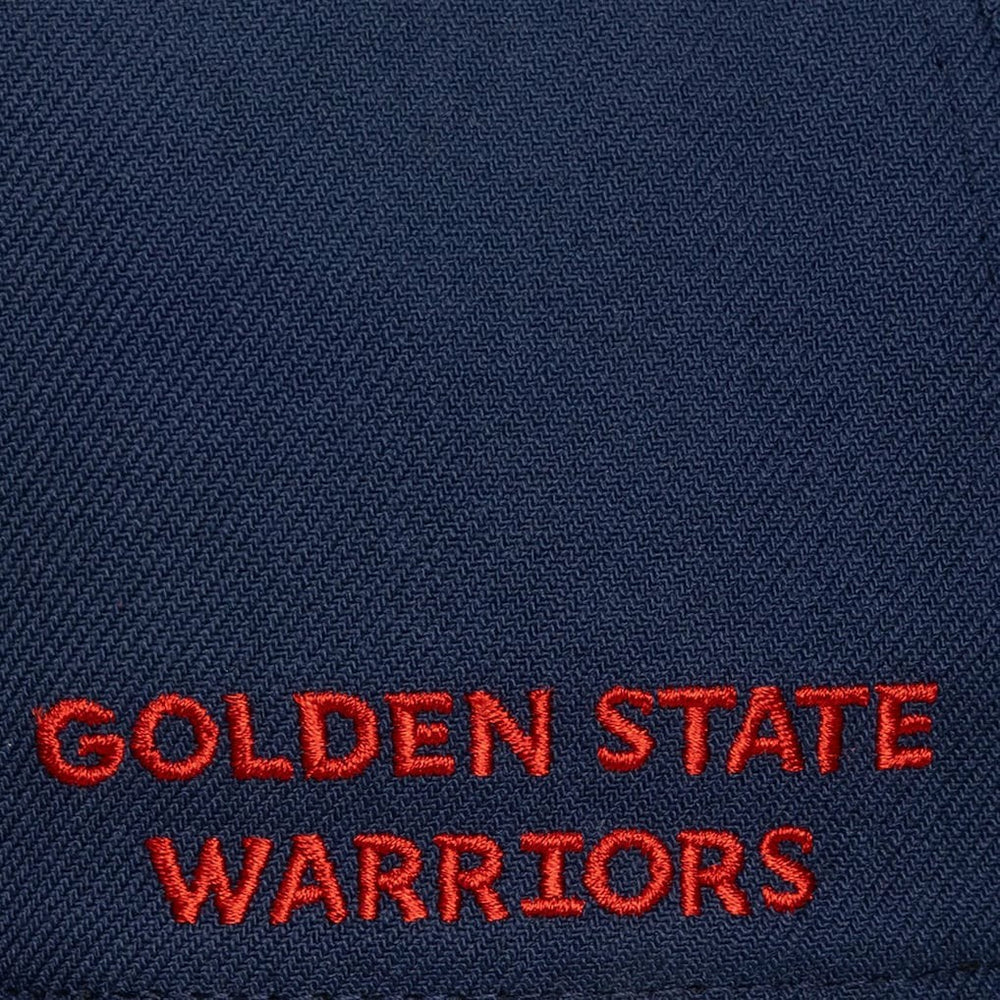 Golden State Warriors Legendary Home Pro Pinch Snapback Hat sale - Navy | Mitchell & Ness outlet