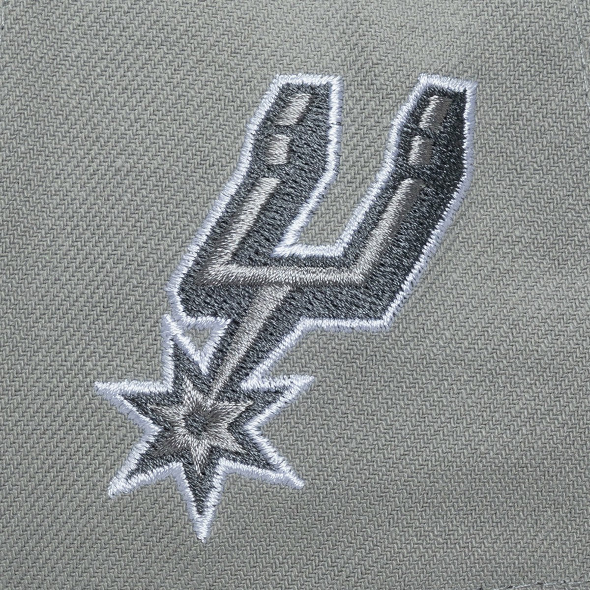San Antonio Spurs Thunderstorm Head Coach Pro Crown Snapback Hat - Gray | Mitchell & Ness sale