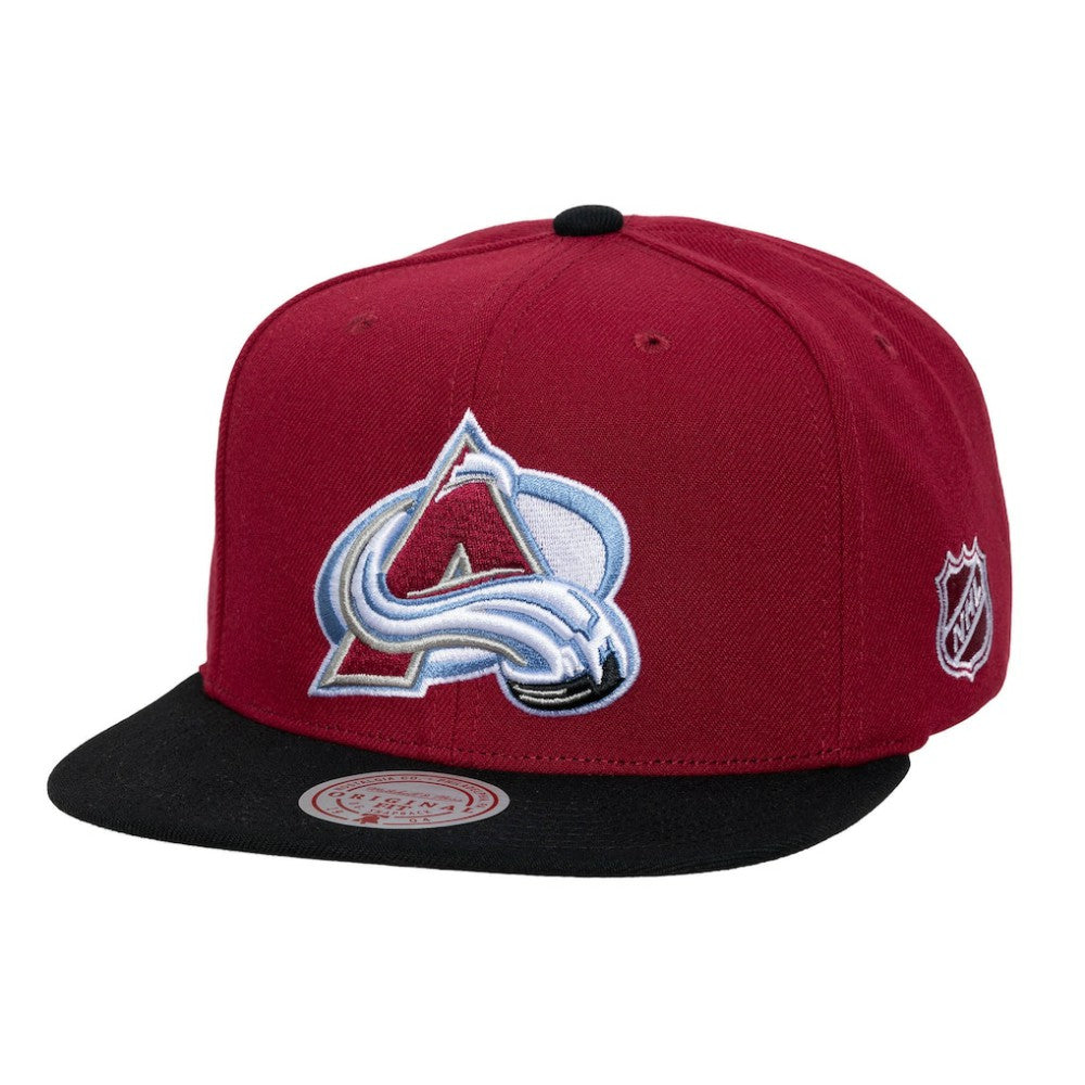 Colorado Avalanche Mitchell & Ness Legendary Away Snapback Hat Burgundy