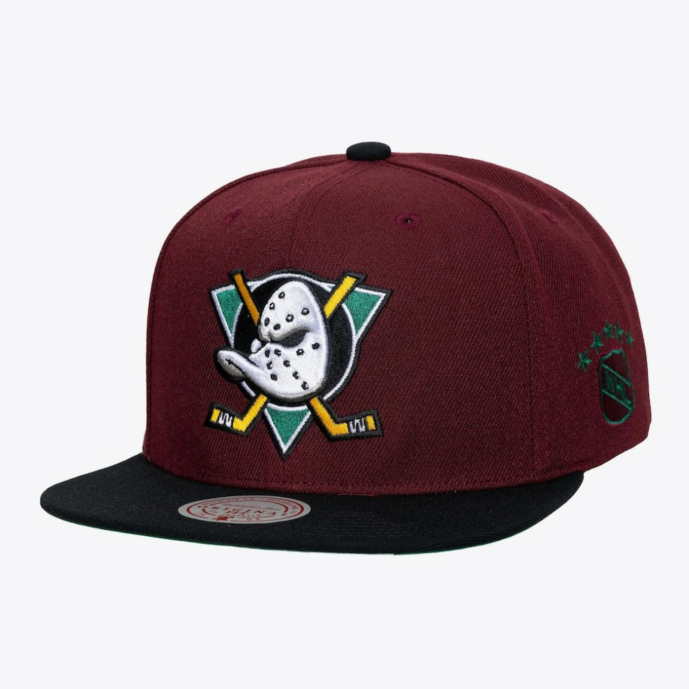 Anaheim Ducks Mitchell & Ness Legendary Home Snapback Hat Maroon