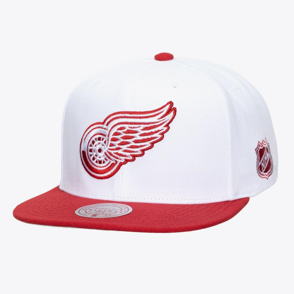 Detroit Red Wings Mitchell & Ness Legendary Home Snapback Hat White