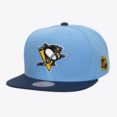Pittsburgh Penguins Mitchell & Ness Legendary Home Snapback Hat Light Blue