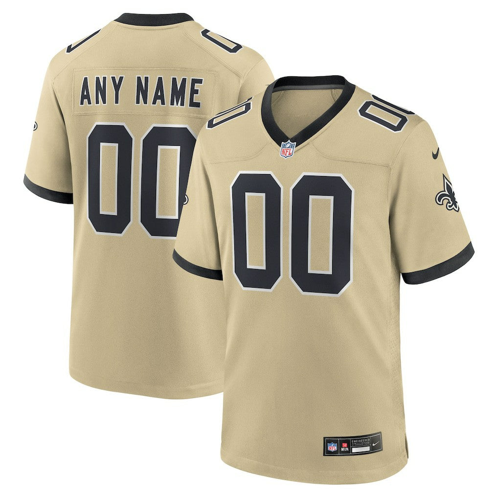 New Orleans Saints Gameday Golds Alternate Custom Game Jersey - Gold | Nike outlet