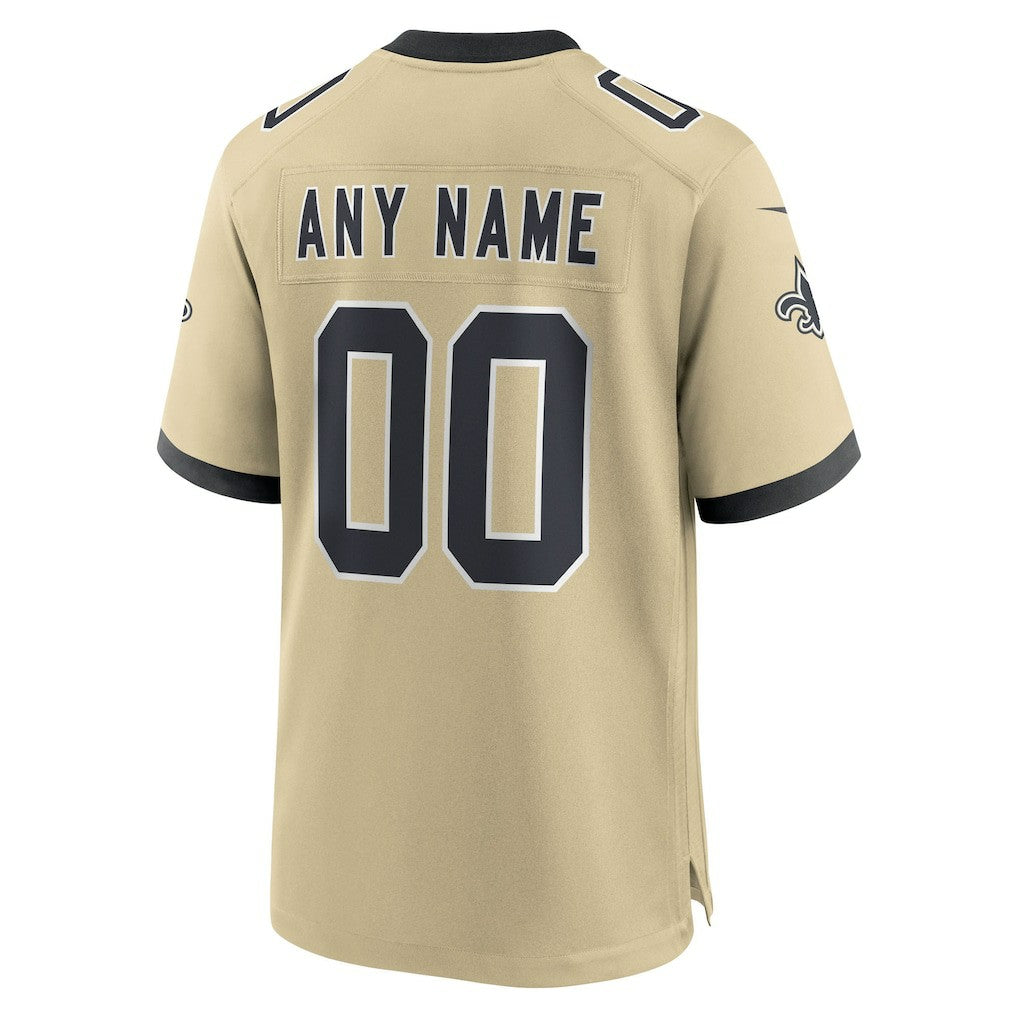 New Orleans Saints Gameday Golds Alternate Custom Game Jersey - Gold | Nike outlet